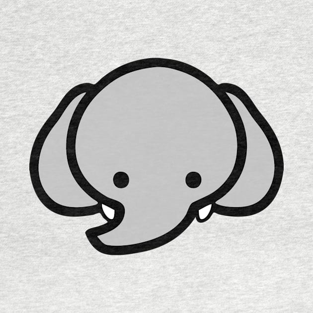 Baby Cartoon Elephant Face Emoticon by AnotherOne